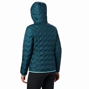 Columbia Delta Ridge™ Down Hooded Jacka Dam Blå (ZKAGU8904)